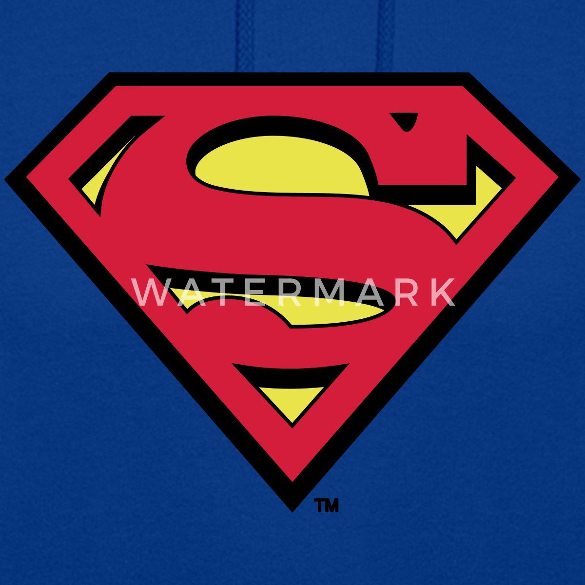 Spreadshirt Hoodie DC Comics Superman Logo Original Karneval Unisex Hoodie (1-tlg) Unisex-Schnitt: Sitzt bei Männern körpernah, bei Frauen weit – Bild 2 von 5