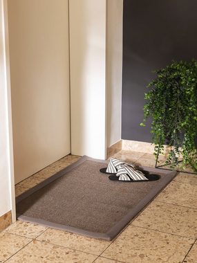 Fußmatte Sana, benuta, rechteckig, Höhe: 5 mm, Kunstfaser, Berber, Ethno-Style, Wohnzimmer