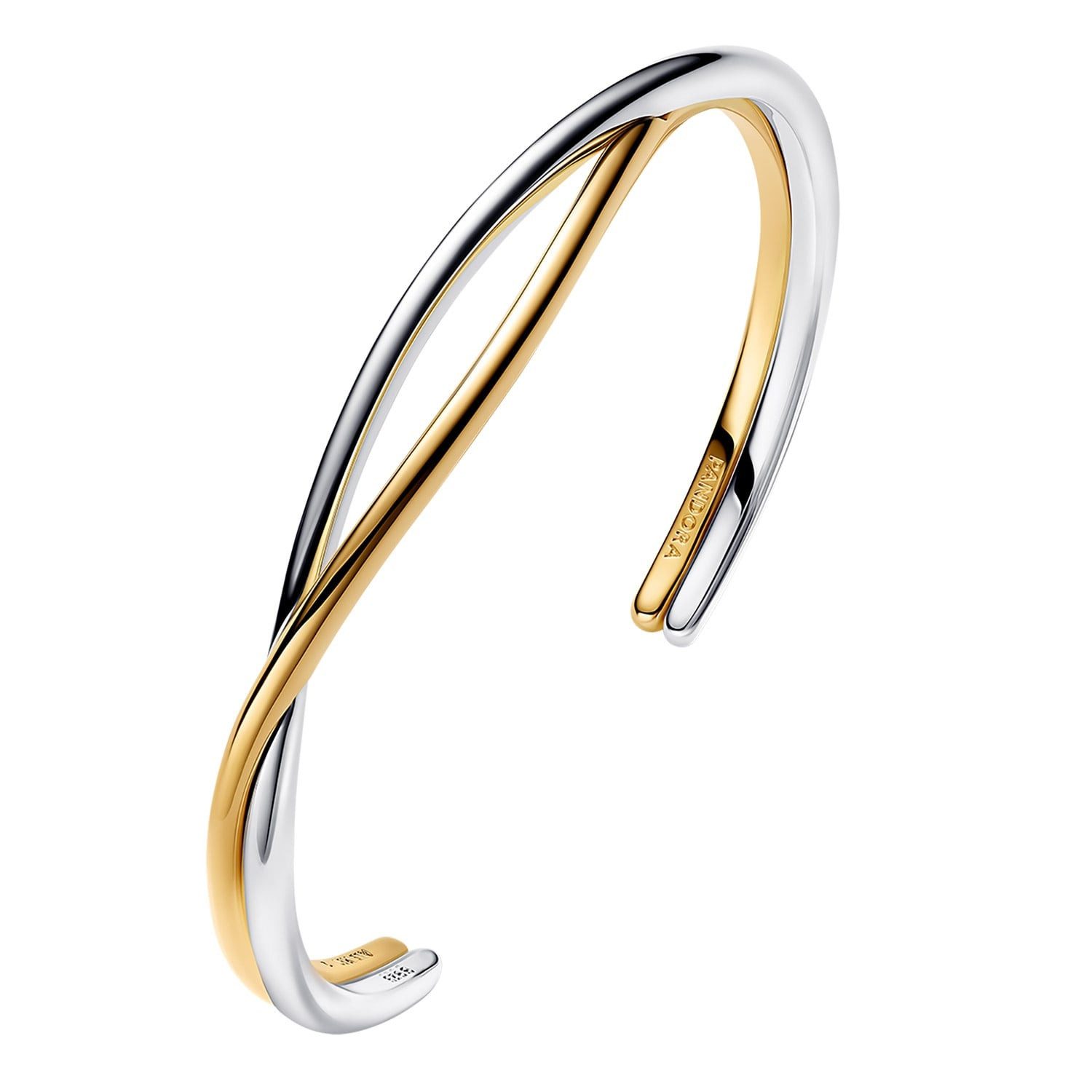 Pandora Armspange 564656C00-2, Damenarmreif Verschlungen Zweifarbig
