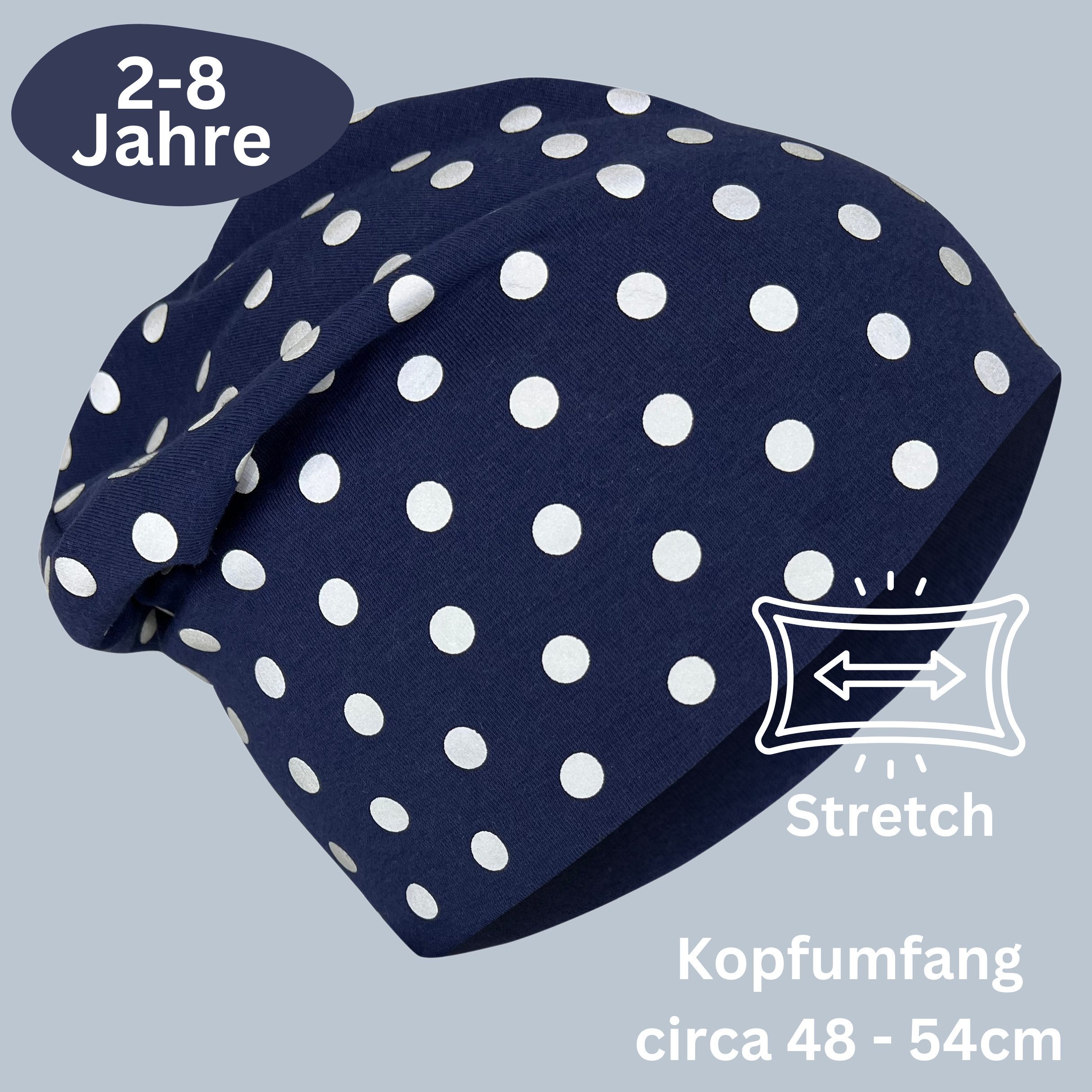 HECKBO Beanie 360° Reflektor Kinder Beanie Mütze & Loop Schal Set