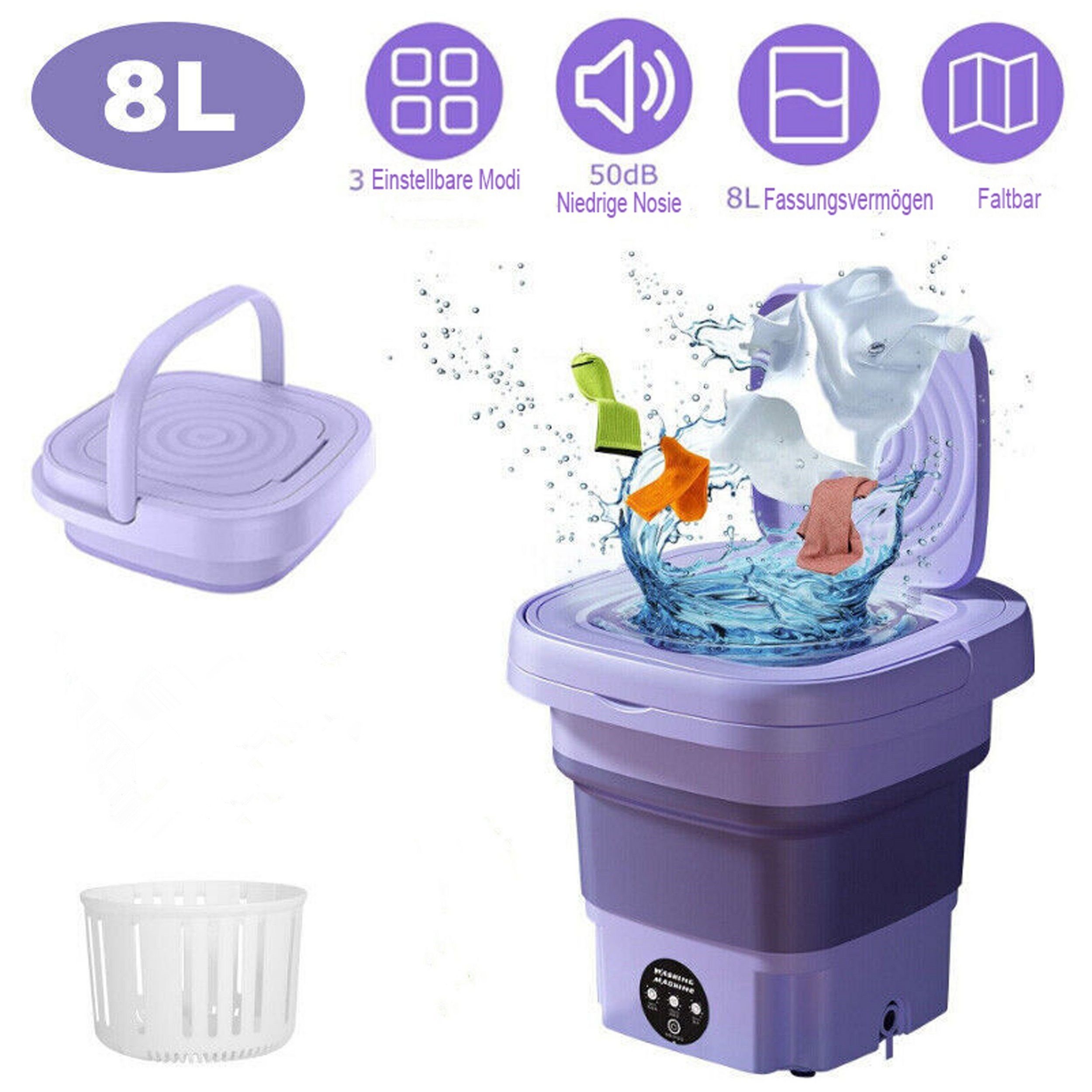 Kaufe Tragbare Waschmaschine, faltbare Mini-Waschmaschine, kleine  Waschmaschine für Babykleidung, Unterwäsche oder kleine Gegenstände