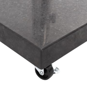 vidaXL Schirmhalter Sonnenschirmständer Granit 30 kg Quadrat Schwarz