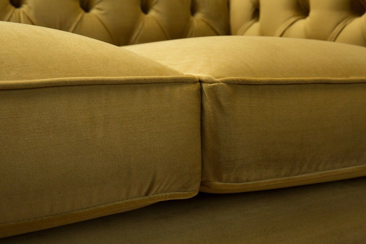 JVmoebel Chesterfield-Sofa, Chesterfield Couch, 2 Sitz verziert Nieten Knöpfen Mit Sofa Polster und