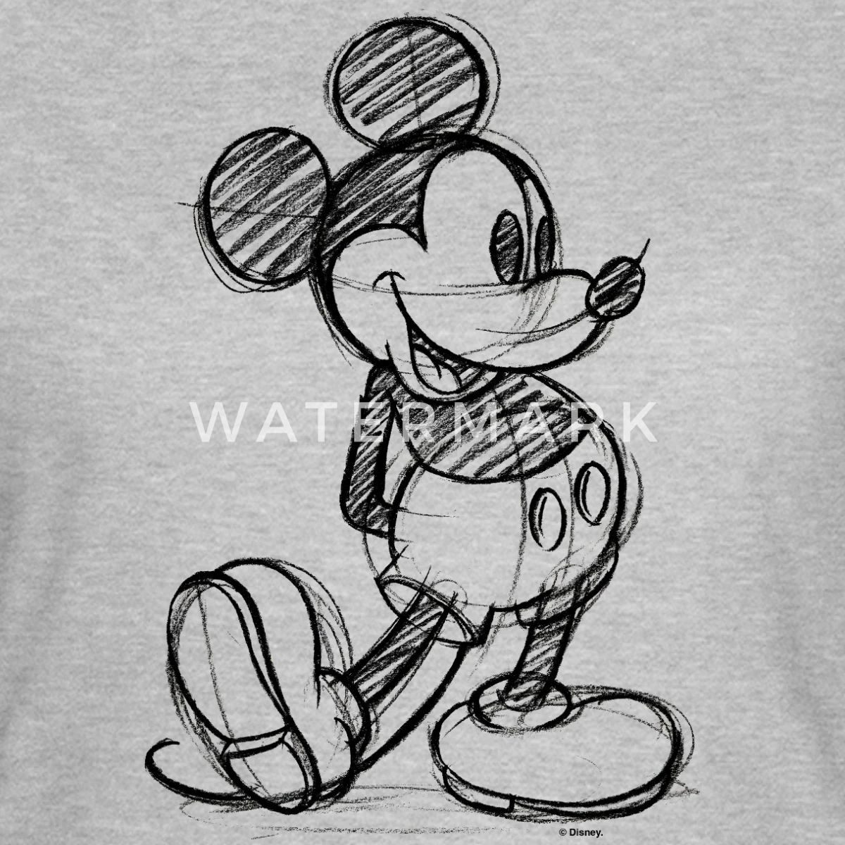 Spreadshirt T-Shirt Mickey & Minnie Zeichnung Frauen T-Shirt (1-tlg) Slim Fit, fällt klein aus
