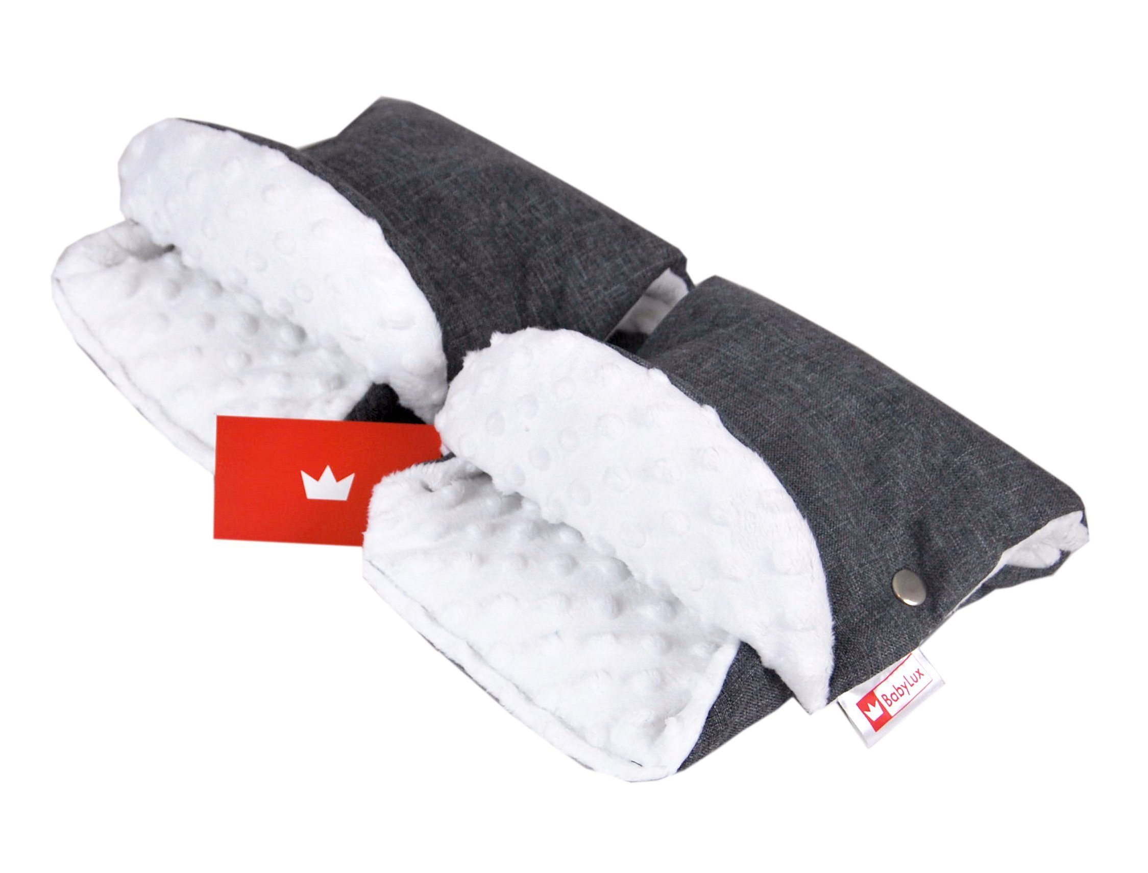 Kinderwagen-Handwärmer BABYLUX MUFF Handmuff Handwärmer - Kinderwagen Buggy Handschuh Minky