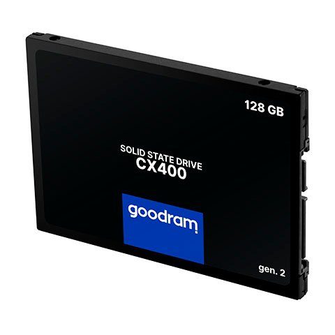 Goodram CX400 interne SSD (128 GB) 2,5" 550 MB/S Lesegeschwindigkeit, 460 MB/S Schreibgeschwindigkeit, Gen. 2, SATA III