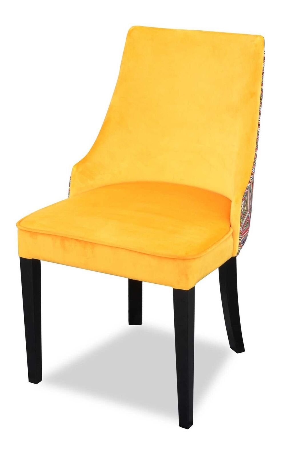 JVmoebel Stuhl Modern Stühle Luxus Holz Lehnstuhl Holzstuhl Design Stuhl (1 St) Gelb