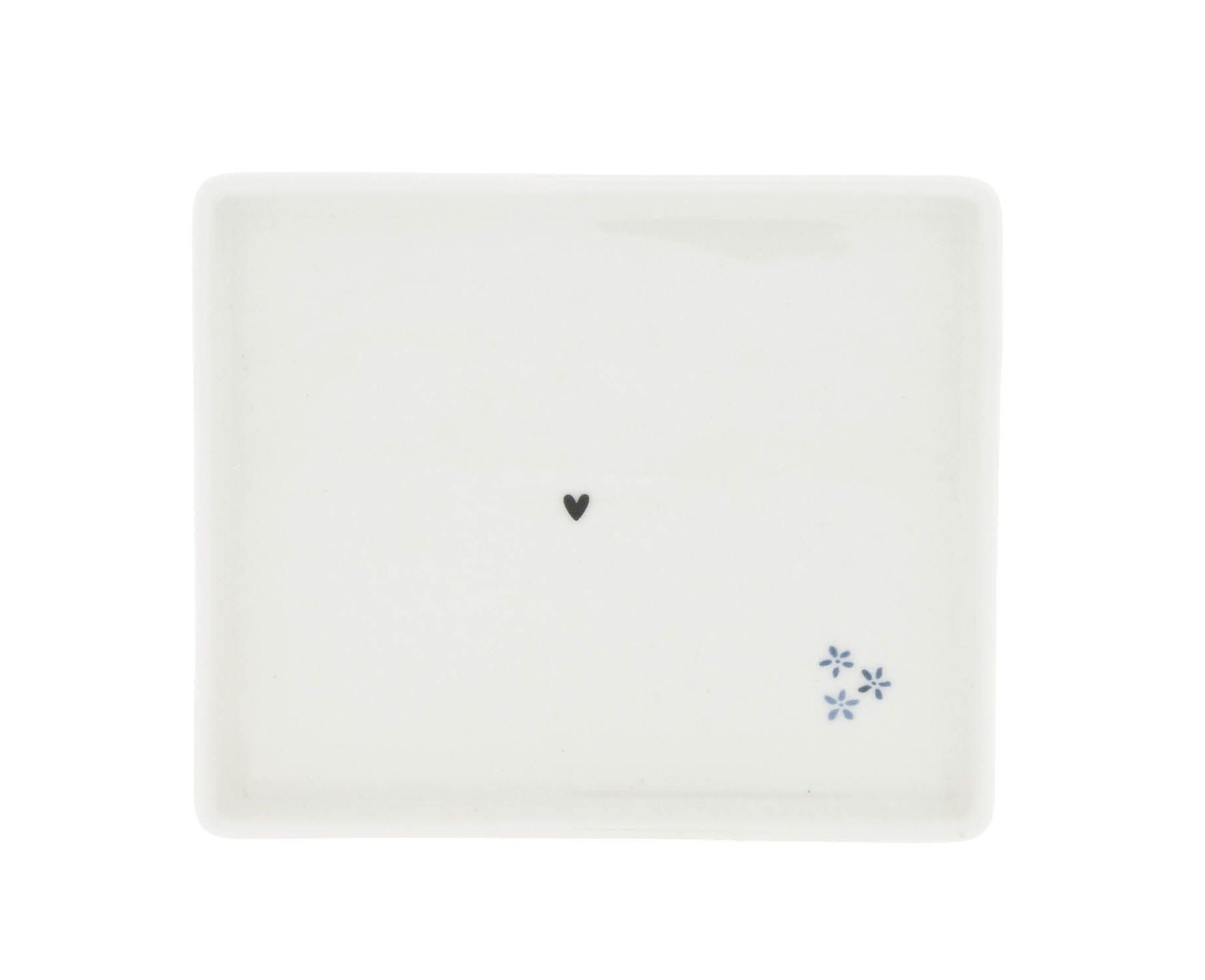 Bastion Collections Butterdose Bastion Collections Butterdose Butterschale Blumen Weiß Blau