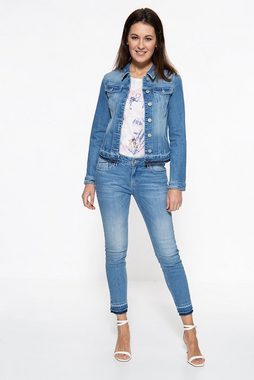 ATT Jeans Slim-fit-Jeans Leoni mit aufgesteppten Bändern an den Gürtelschlaufen