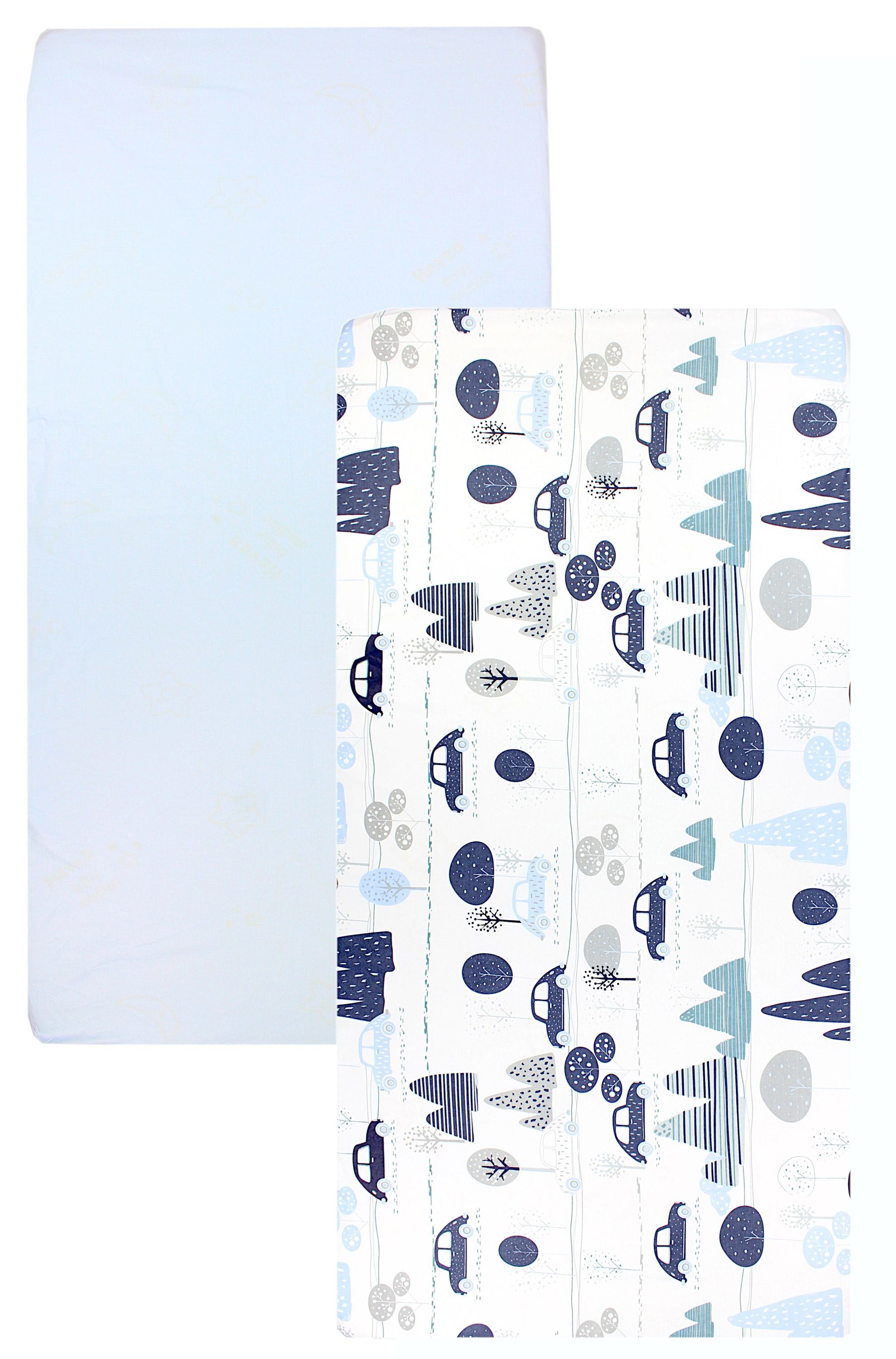 TupTam Spannbettlaken Baby Spannbettlaken Spannbetttuch für Babybett Kinderbett 2er Pack