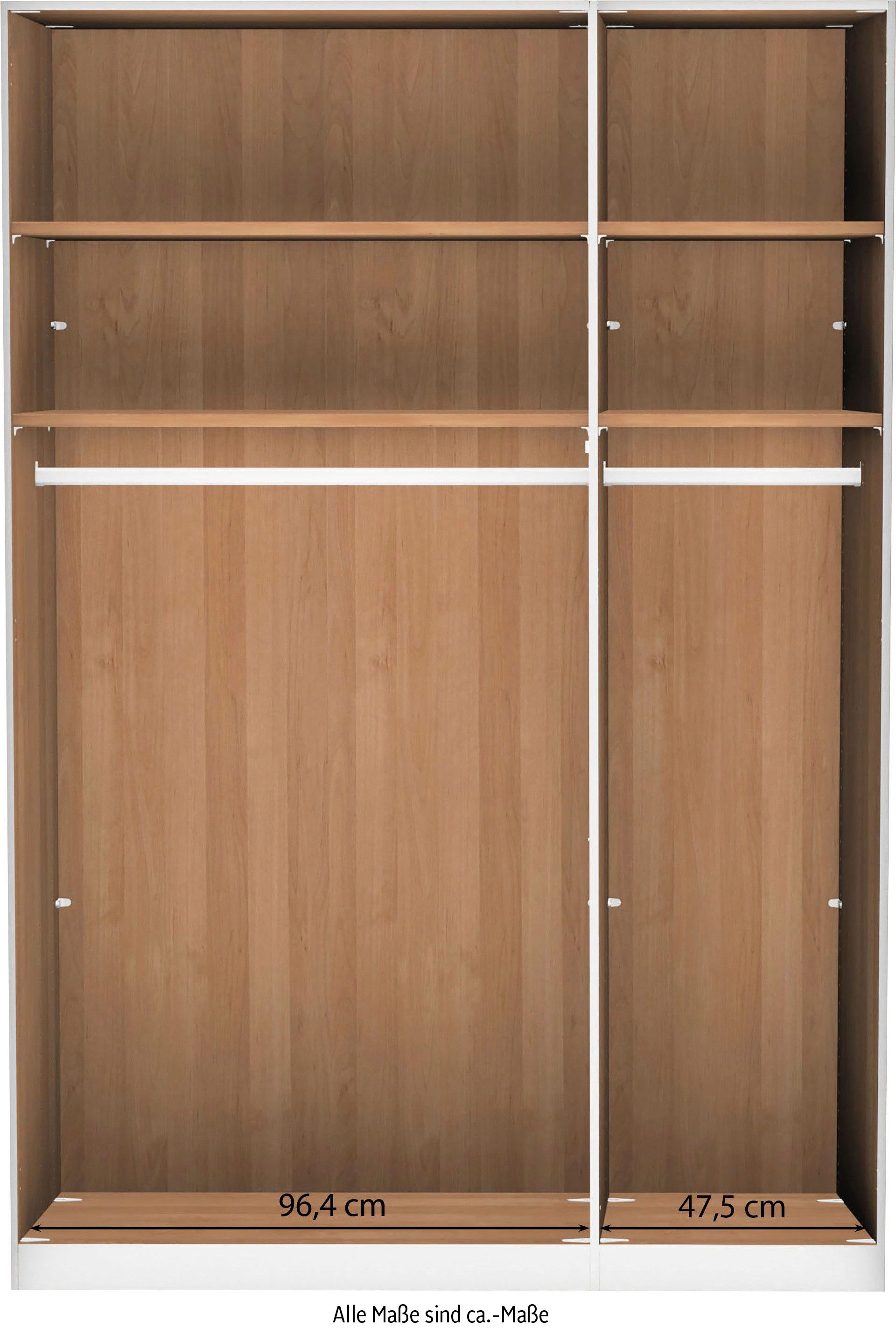 WIEMANN Kleiderschrank Kiruna mit Champagnerglas
