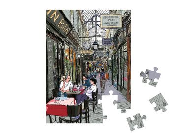 puzzleYOU Puzzle Illustration: Eine Passage in Paris, 48 Puzzleteile, puzzleYOU-Kollektionen Illustrationen