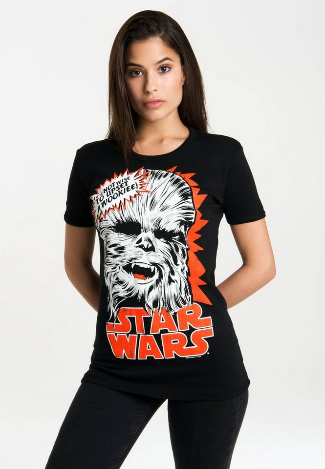 LOGOSHIRT T-Shirt Chewbacca mit lizenziertem Originaldesign