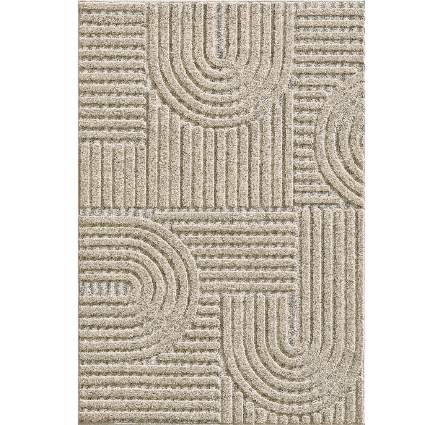 Teppich Boss Teppich Kurzflor Teppich Art 1121, Läufer - Beige, Läufer, Höhe: 8 mm