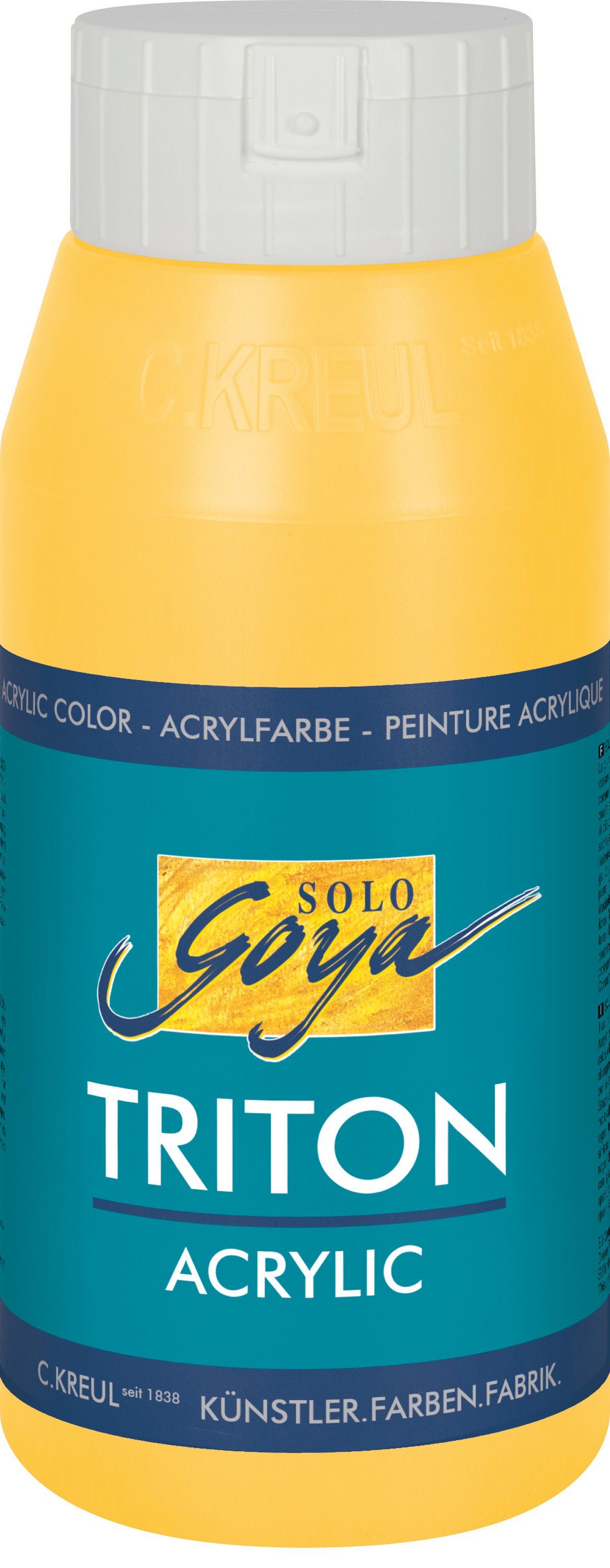 Kreul Acrylfarbe Solo Goya Triton Acrylic, 750 ml Kadmiumgelb-Hell