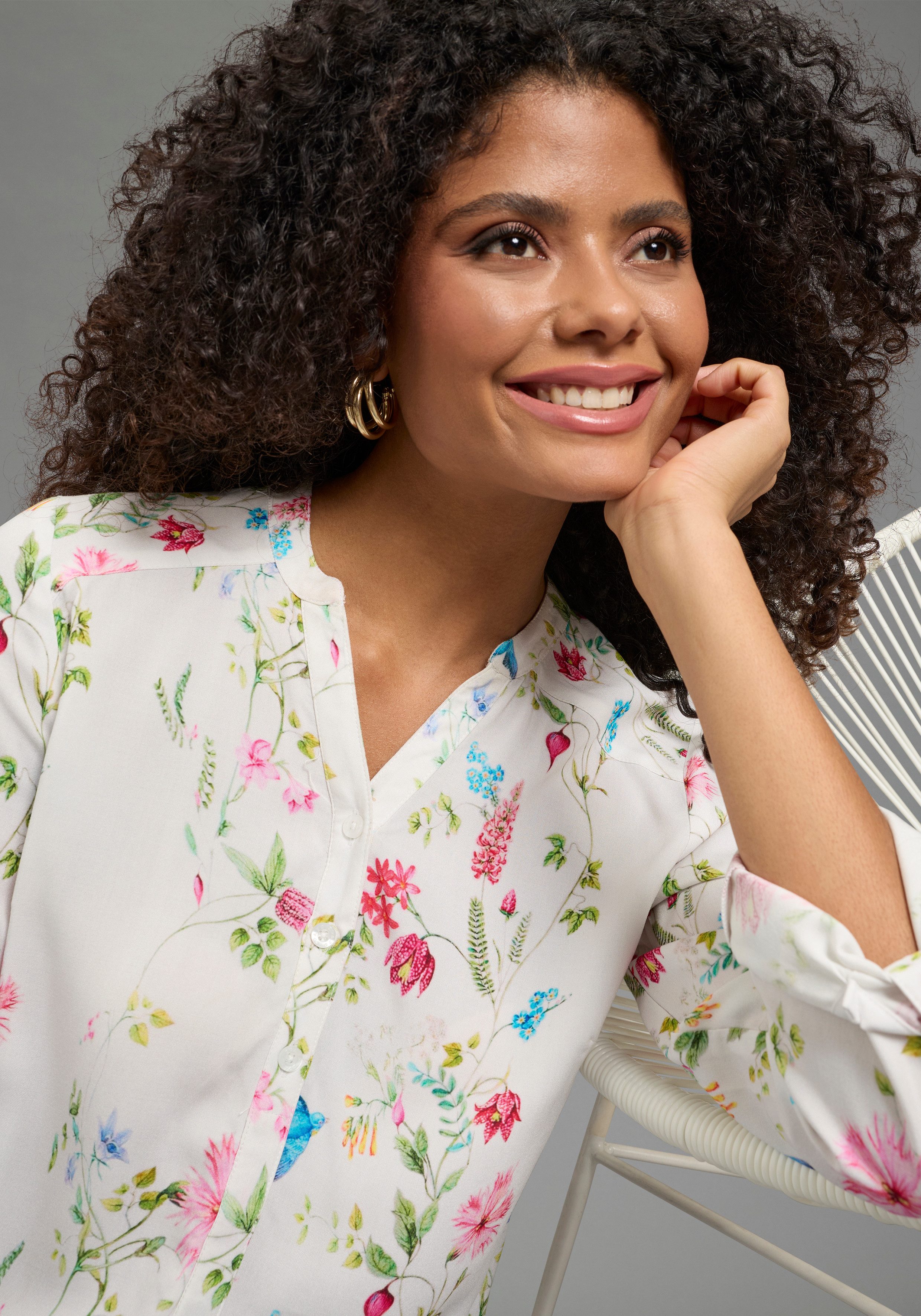 AJC Hemdbluse aus weich fließender Viskose