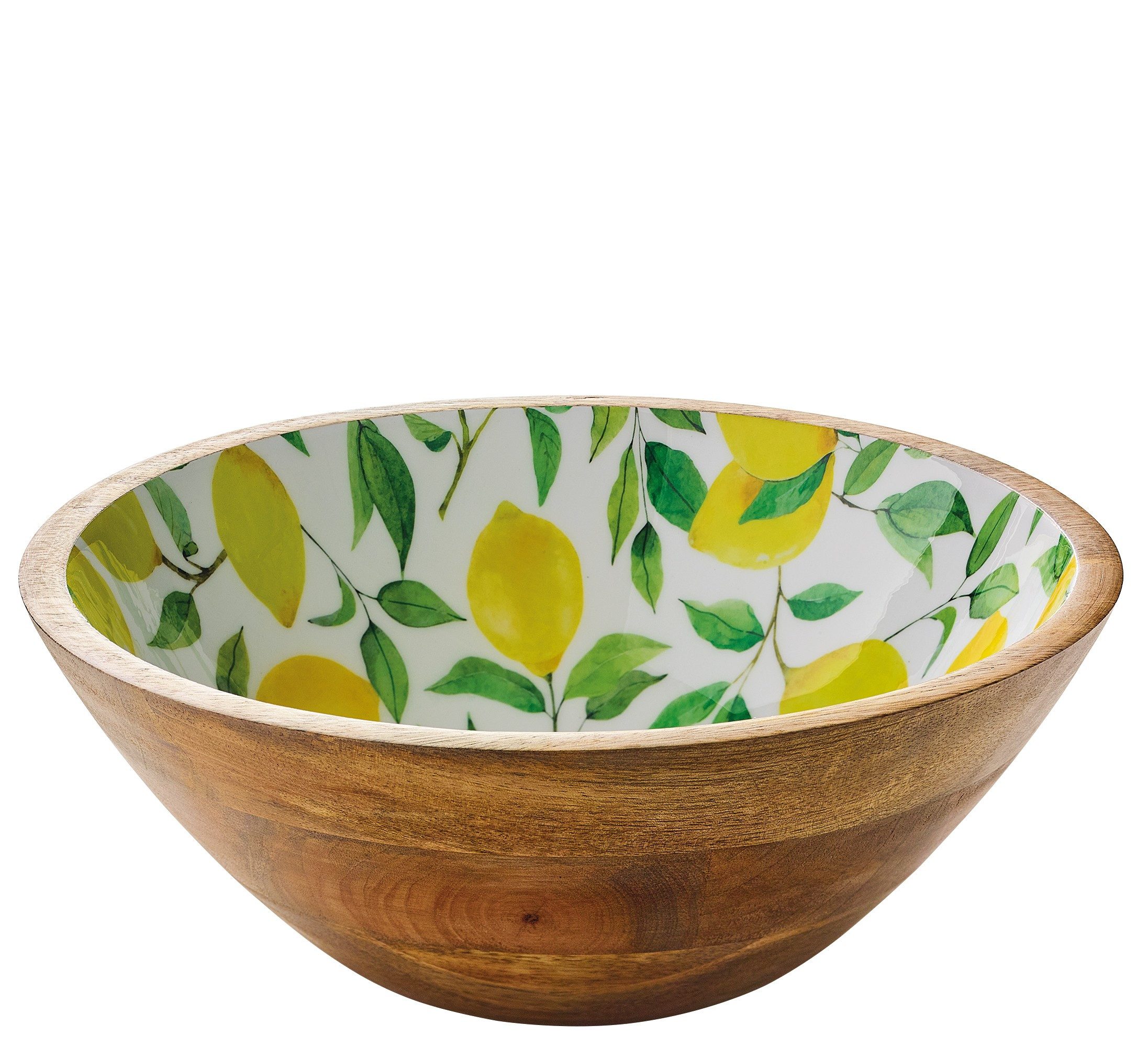 ZASSENHAUS Schüssel Schüssel Schale Obstschale Mangoholz Ø30 x 11,5cm ZASSENHAUS LEMON, Material: Mangoholz