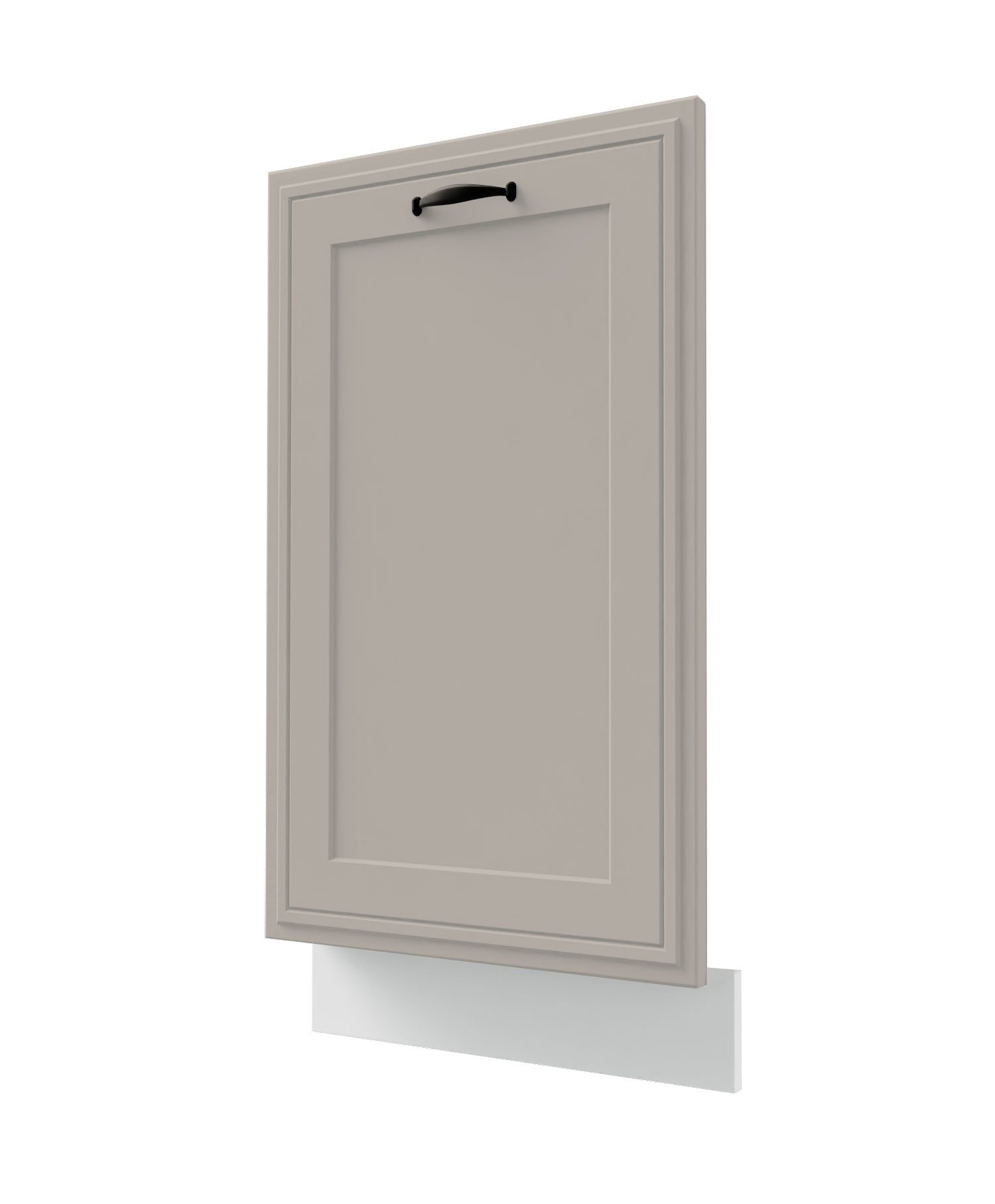 Feldmann-Wohnen Sockelblende Salo (formschöner schwarzer Metallgriff, 1 St., mit aufgesetzten 3D Kassettenfronten), 45x1,8x71,3cm eiche artisan - dust grey supermatt (SL-ZM45)