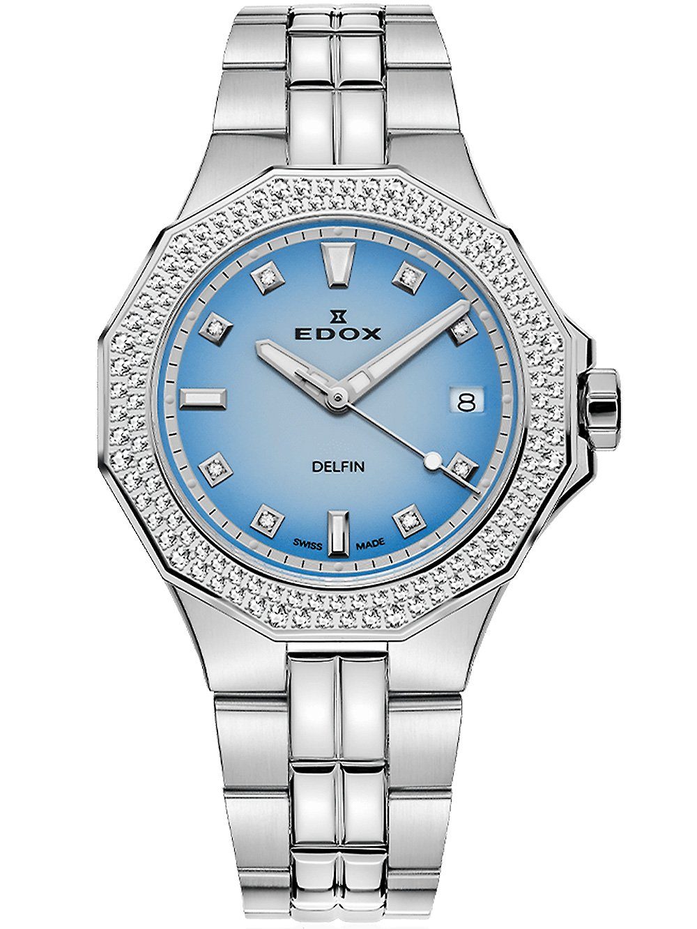 Damen 53020-3D120M-BUCND Edox Diamant Diver Edox Quarzuhr Delfin