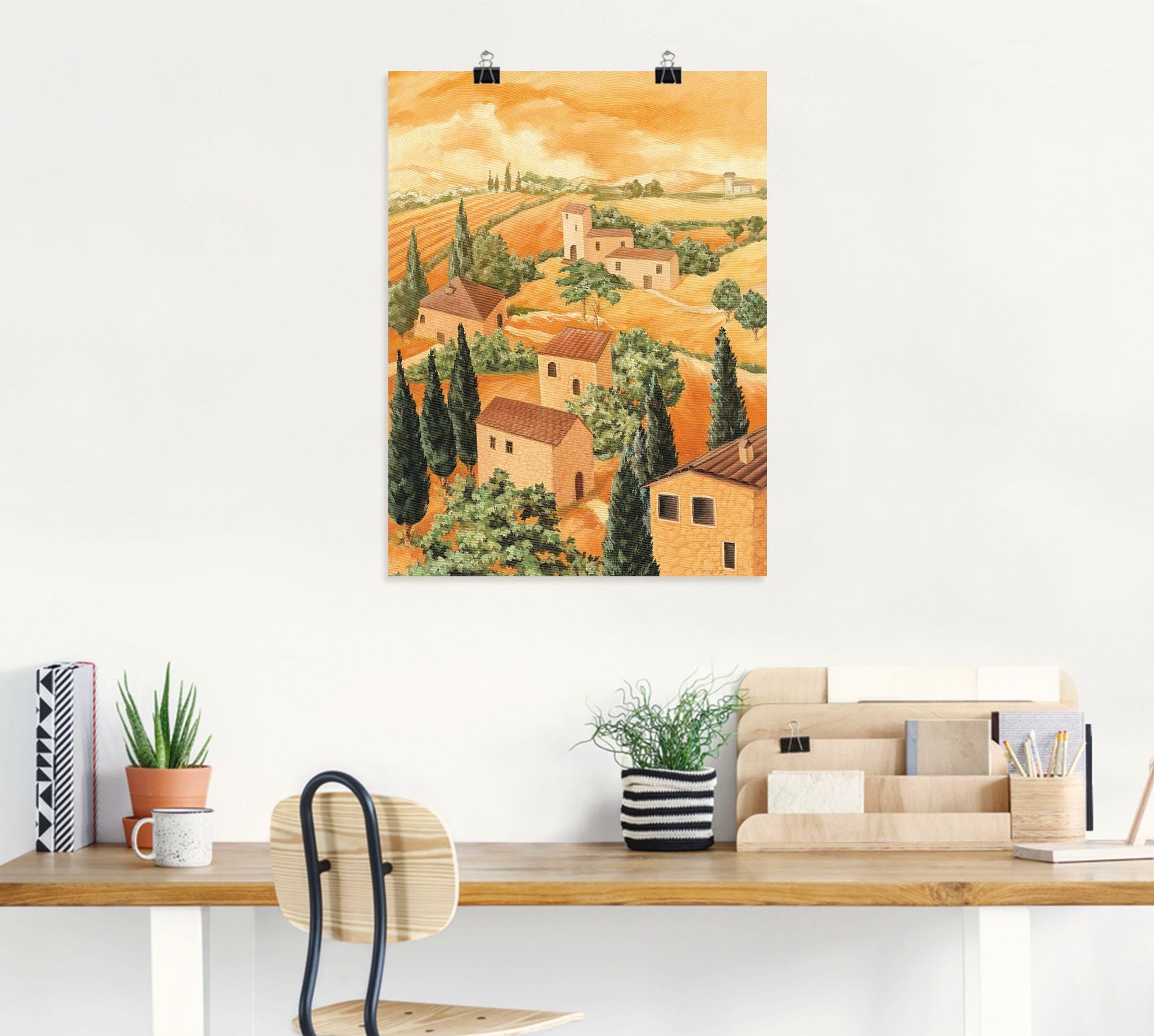 Artland Wandbild Poster Europa Italien, versch. Landschaft Größen Leinwandbild, in als Alubild, St), oder Wandaufkleber (1