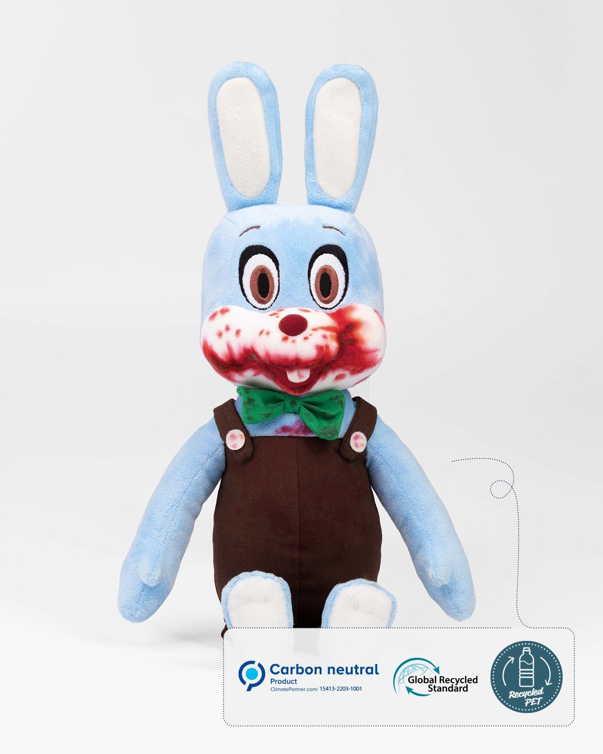 iTEMLAB Plüschfigur Silent Hill "Robbie the Rabbit" Blue Version, enthält recyceltes Material (Global Recycled Standard)