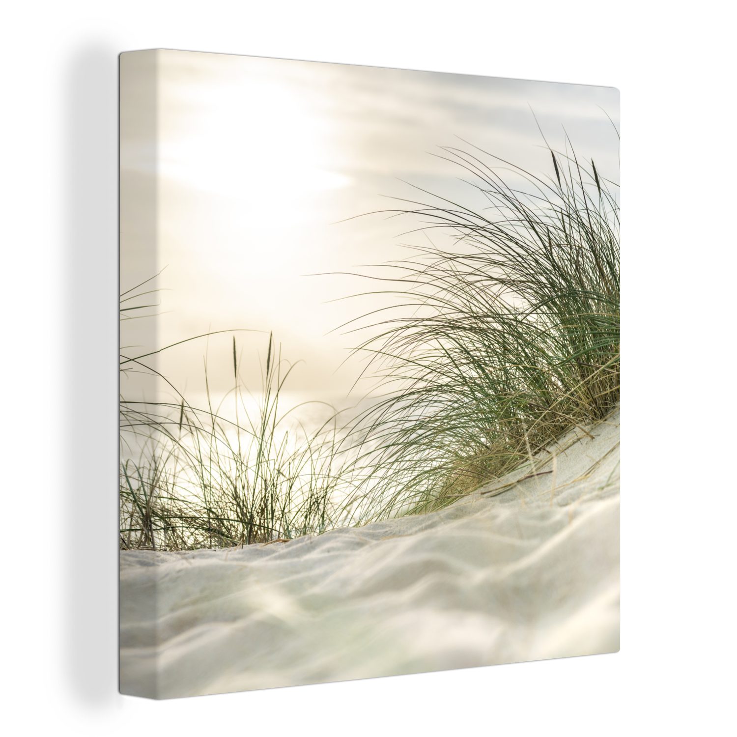 Wattenmeer, Bilder Leinwandbild (1 Leinwand St), OneMillionCanvasses® Dünen für am Schlafzimmer Wohnzimmer