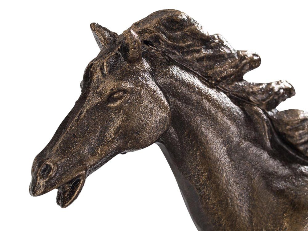 24cm Eisen Schreibtisch Figur Dekofigur antik Stil Aubaho Skulptur Horse Pferd i Statue