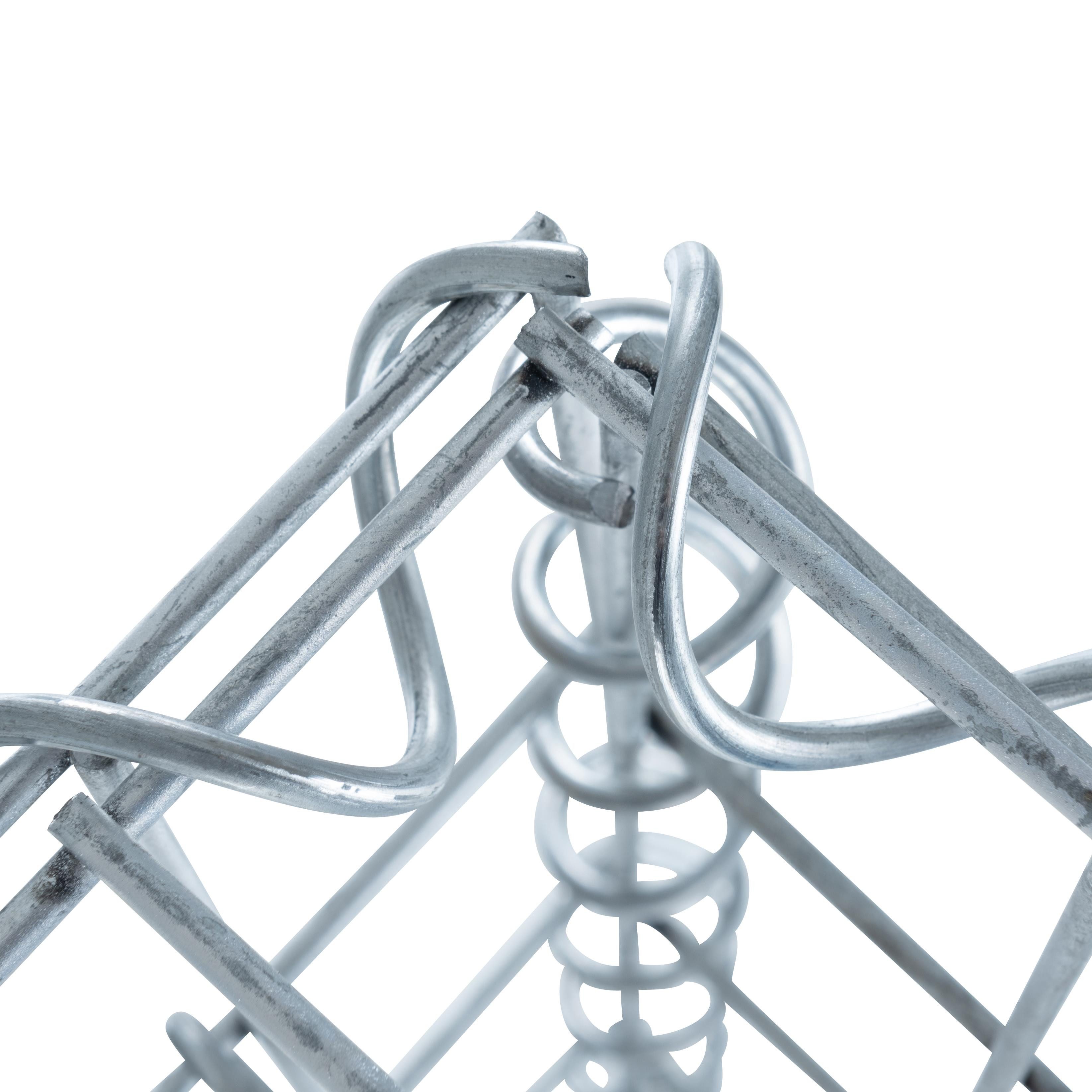 ESTEXO Gabionenzaun Gabionen 100x50x30 cm 2er Set Stein Korb Gitter Metall Wand Draht Si