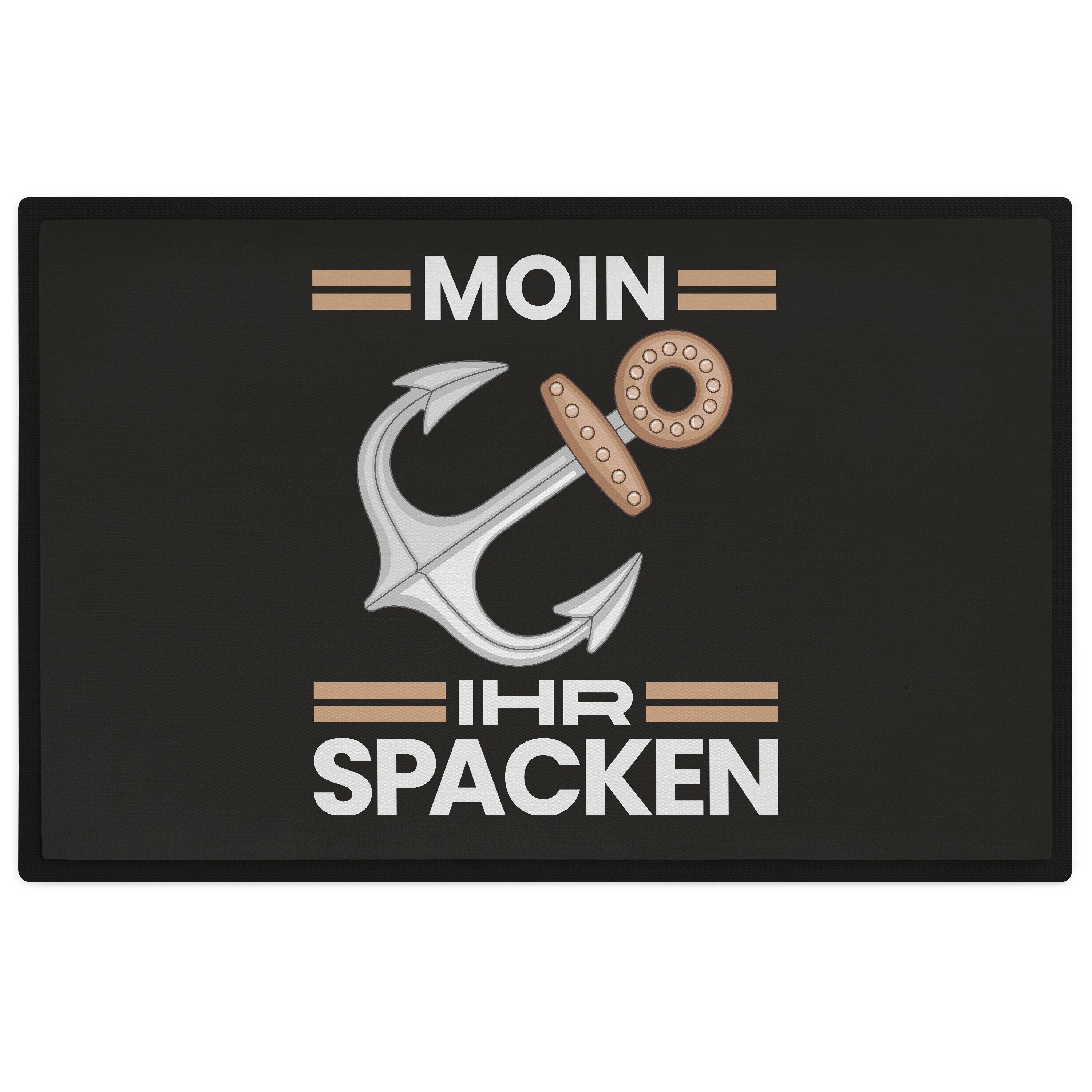 Fußmatte Moin Ihr Spacken Lustige Fußmatte mit Spruch Geschenk Lustiger