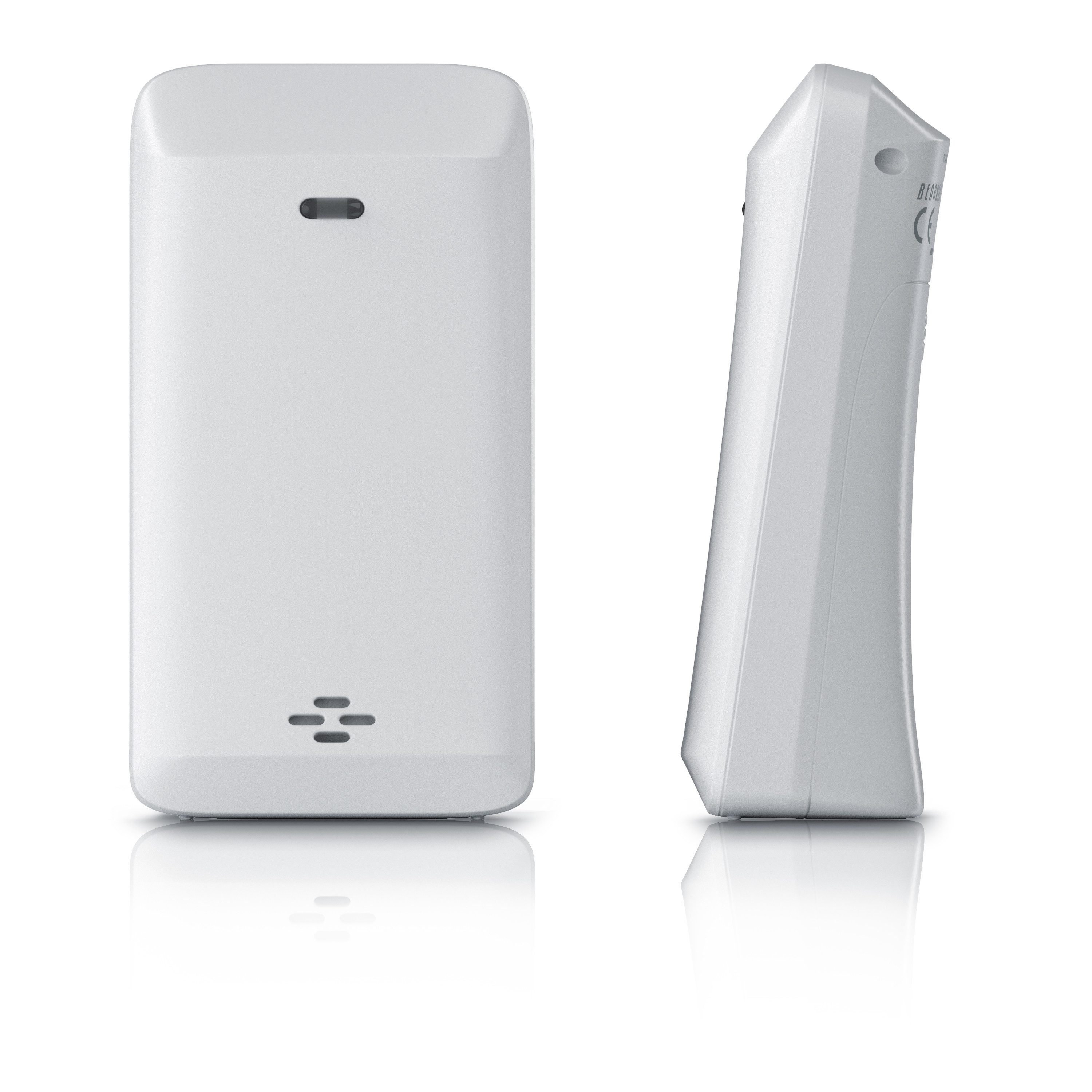 BEARWARE Außensensor für Funkwetterstation, Temperatur und Luftfeuchtigkeit Wetterstation (Erweiterung für Hygrometer, Thermometer, 433 Mhz inkl. Batterie, weiß)