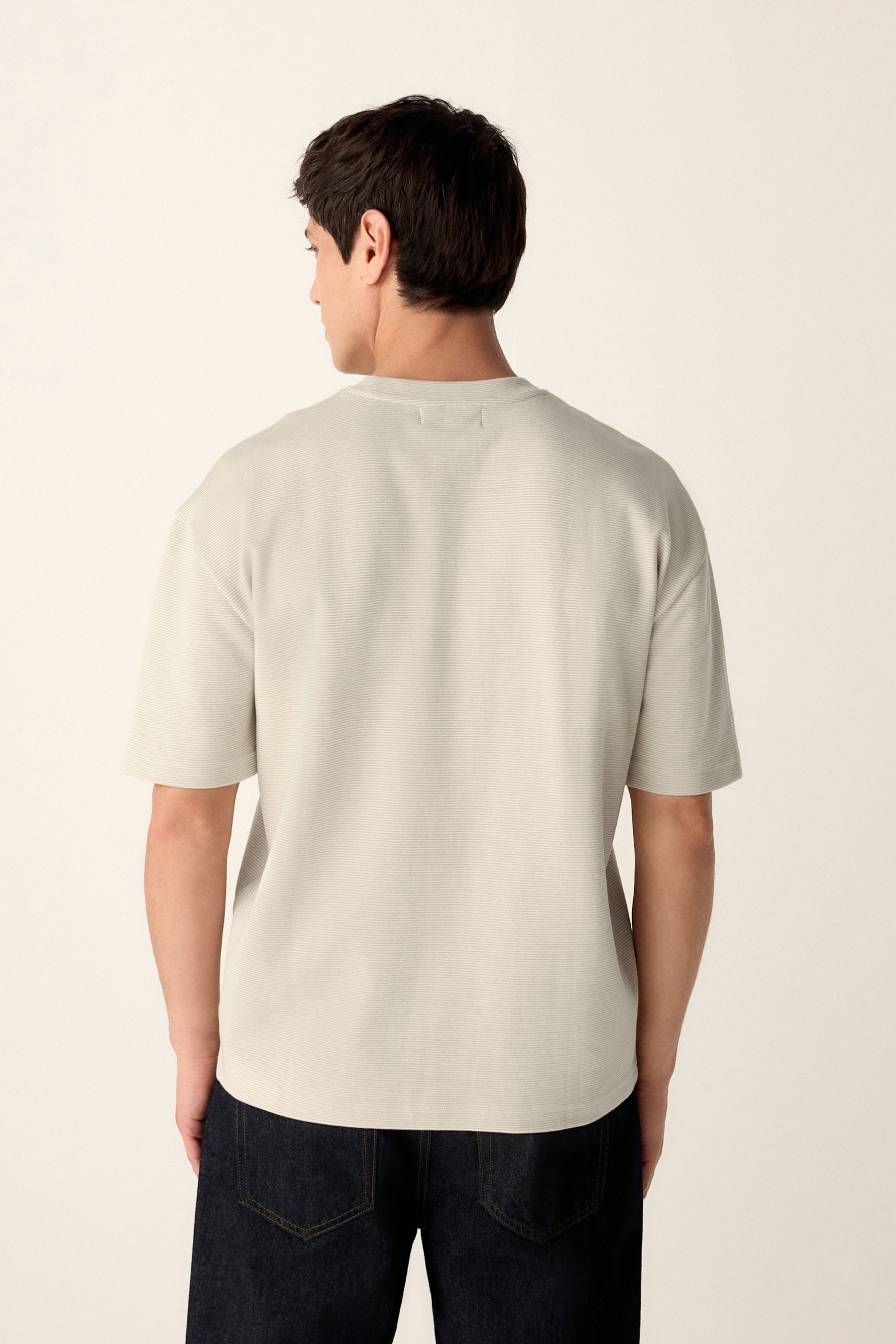 Next T-Shirt Gestreiftes T-Shirt im Relaxed-Fit günstig online kaufen