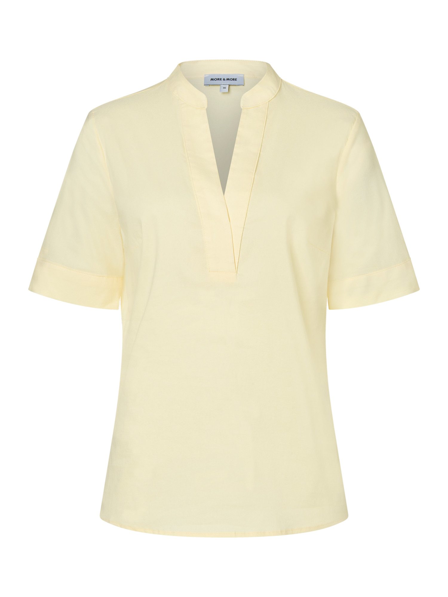 MORE&MORE Kurzarmbluse moderne Stretch-Schlupfbluse