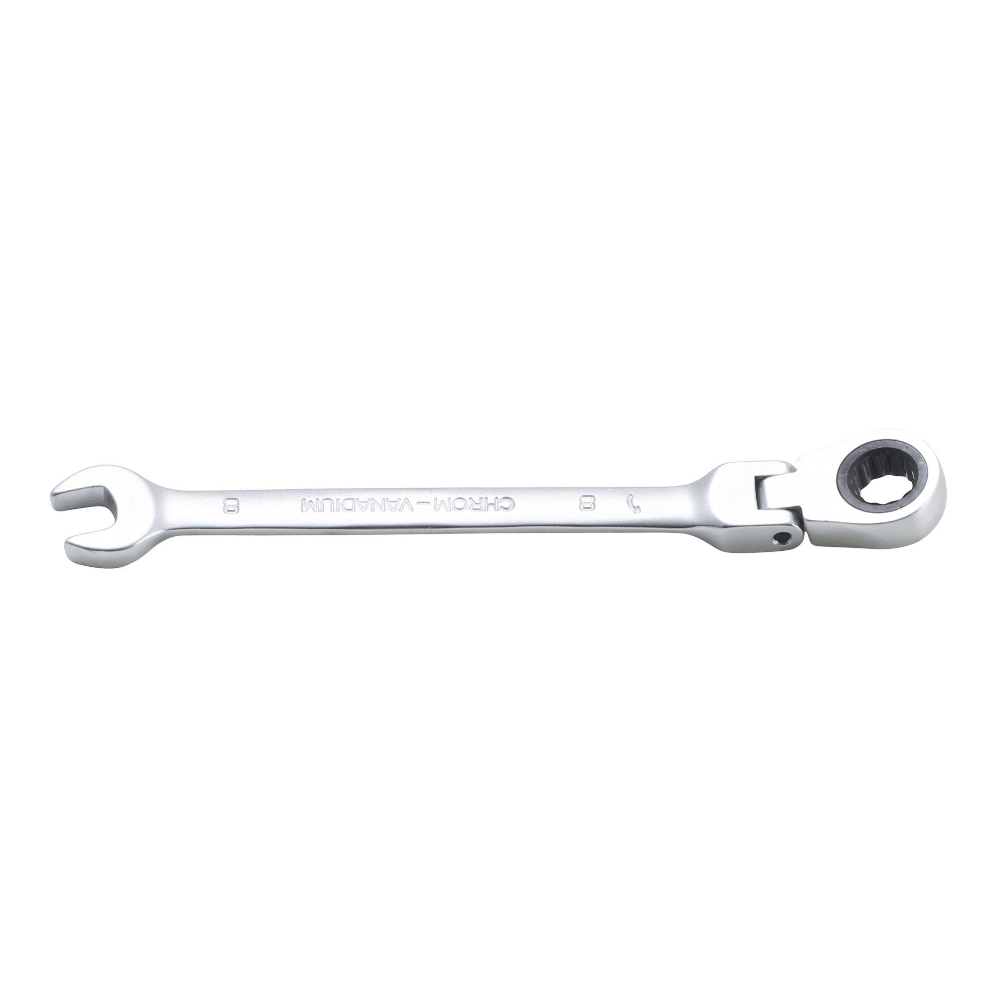 BGS technic Gabelschlüssel BGS Ratschenring-Maulschlüssel 6708, abwinkelbar, SW 8 mm