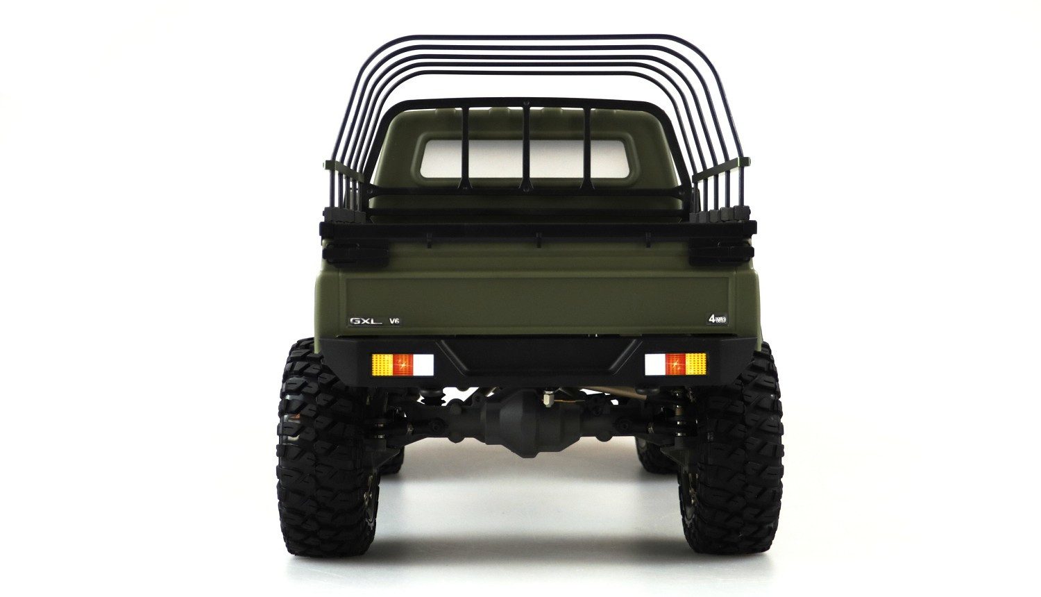 Amewi RC-Buggy Amewi RC Scale Crawler AMXRock RCX10PS Pick-Up 1:10, RTR Militär grün