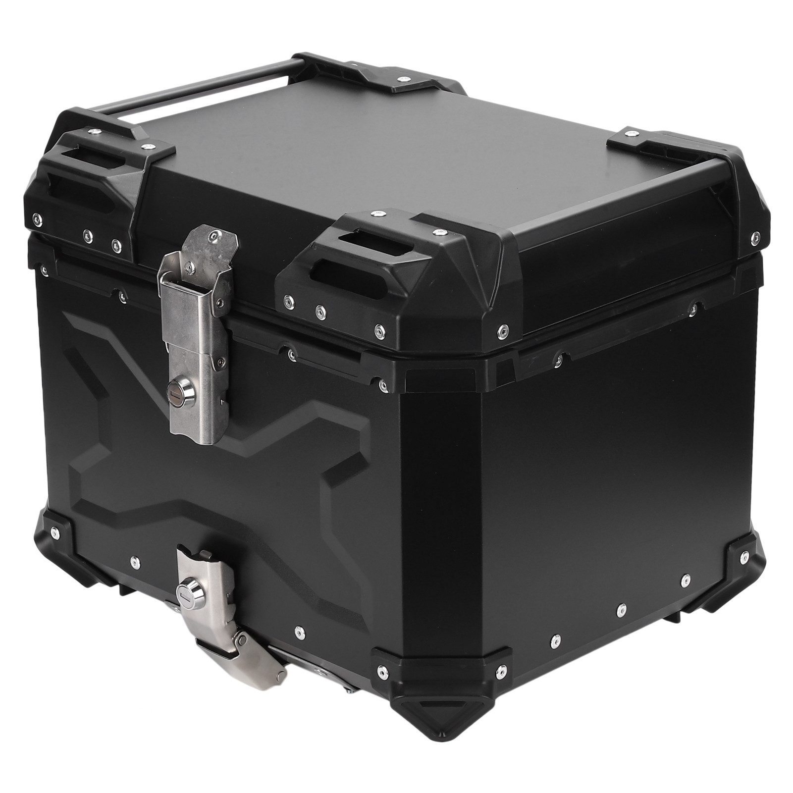 GARRYFIZH Topcase Topcase Motorrad 45L Motorrad Koffer Motorrad Koffer Heck, Aus Aluminiumlegierung gefertigt, inklusive 2 Schlüsseln