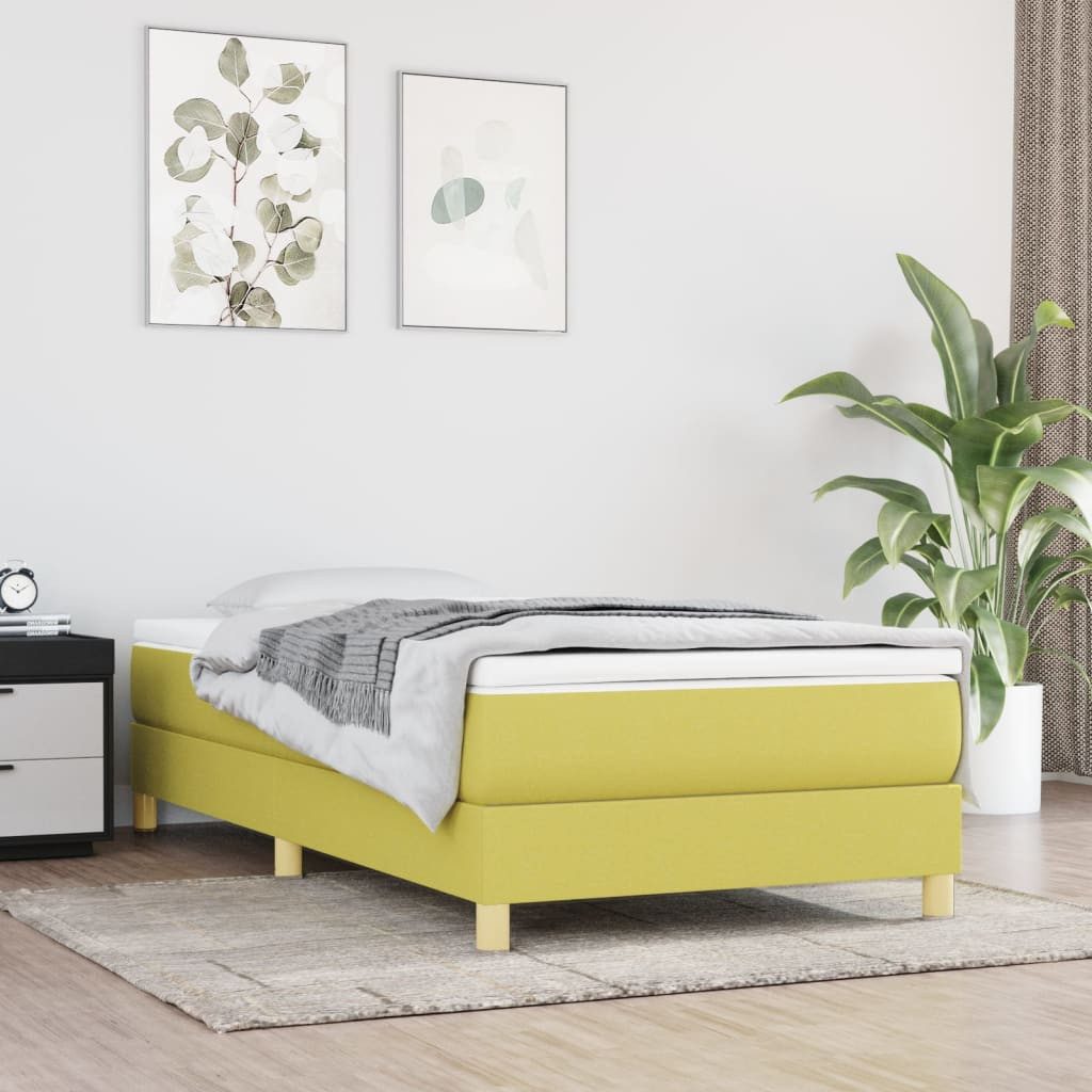 Vidaxl Boxspringbett Grün 90x200 Cm Stoff günstig online kaufen