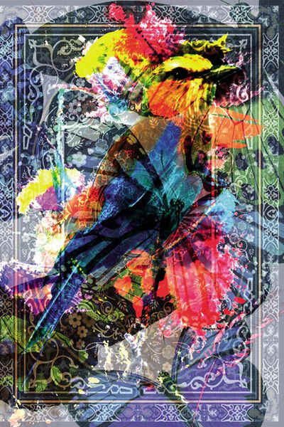 Designteppich MondiArt, RASTABAN, abstrakt / farbenfroh, B/L: ca. 200 x 300 cm, More2Home