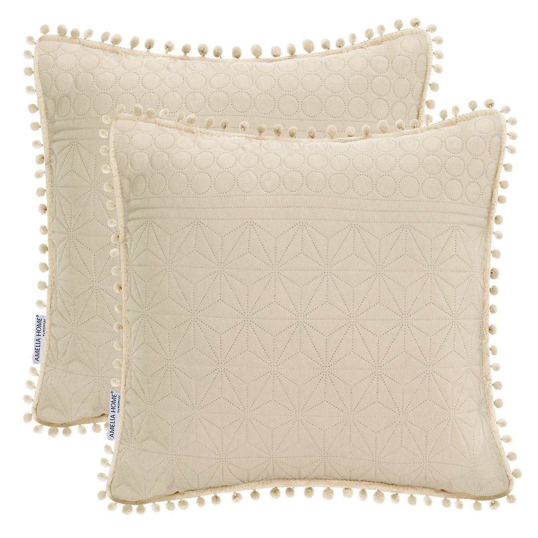 Kissenbezug Kissenhülle Kissenbezug Dekokissenbezug Wohnzimmer Pompon