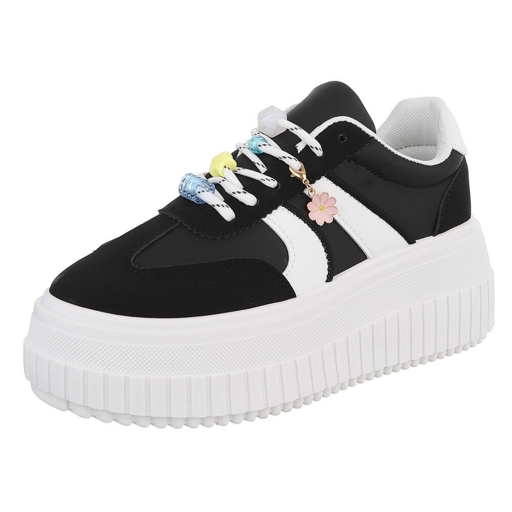 Ital-Design Plateausneaker mit verspielten Details für Damen Sneaker (91409 günstig online kaufen