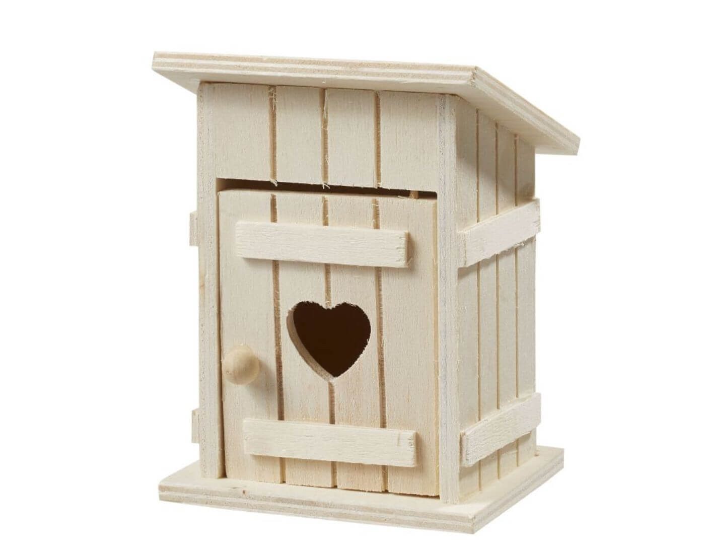 HobbyFun Wichteltür Miniatur Toilettenhäuschen - Wichtel- und Puppenstube