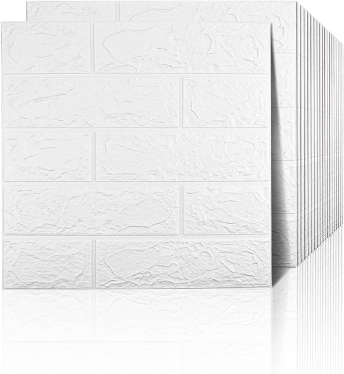 TUWENA 3D Wandpaneel 10/20 Stück 3D Wandpaneele Wandverkleidung Selbstklebend Tapeten, (20-tlg) Selbstklebend, zuschneidbar, wasser- und schmutzabweisend