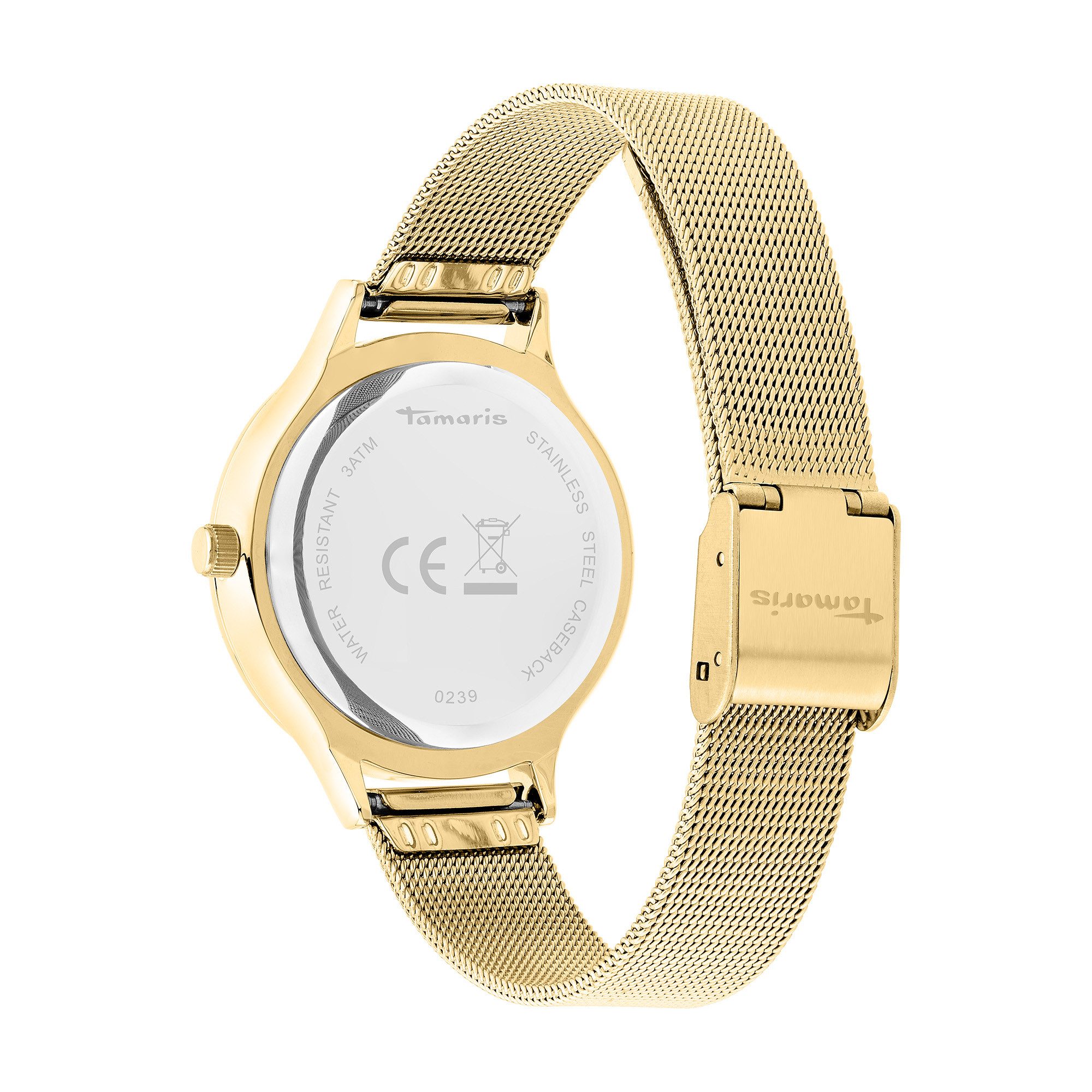 Tamaris Quarzuhr New Mesh TT-0239-MQ, Armbanduhr, Damenuhr, analog
