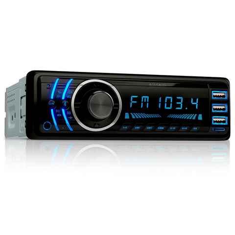 ELGAUS OM-170P 1 Din Autoradio (FM/AM, RDS, Bluetooth, RDS, Fernbedienung, ID3, Appsteuerung, Manual in DE/EN)