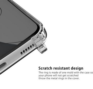 MyGadget Handyhülle Handykette für Samsung Galaxy S21 FE, mit Handyband zum Umhängen Kordel Schnur Case Schutzhülle Rosa