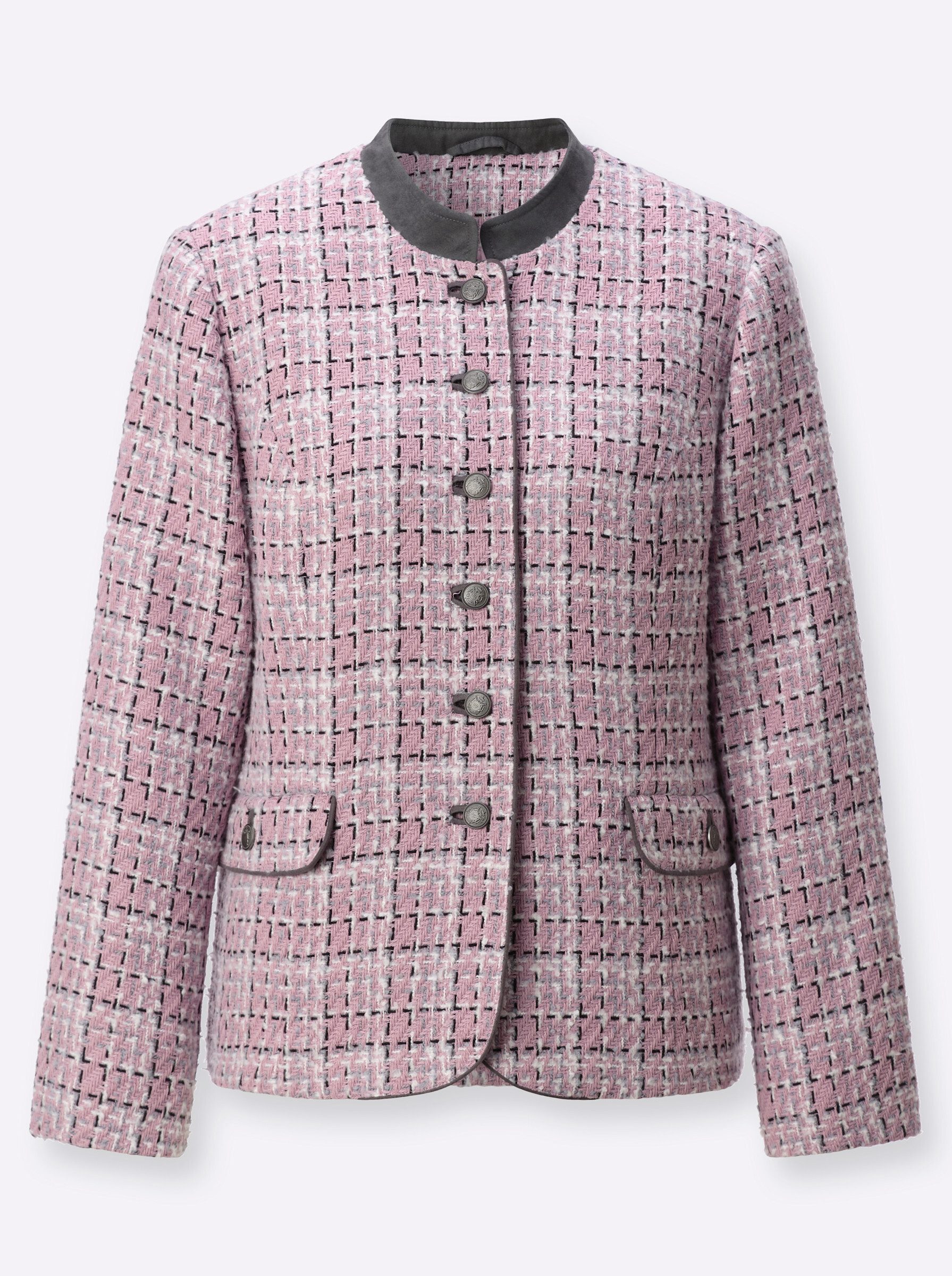 Witt Blusenblazer Bouclé-Blazer Langarm