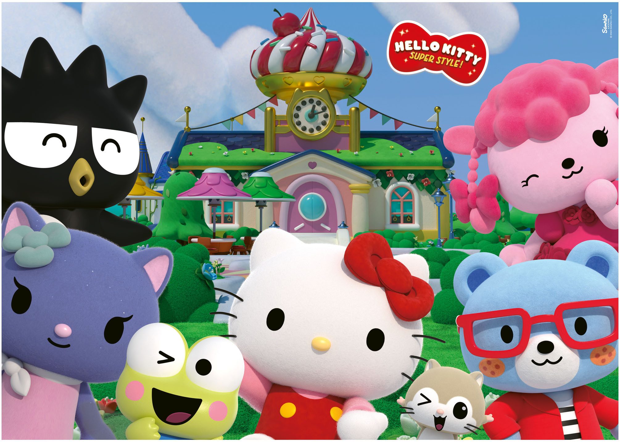 Ravensburger Puzzle Hello Kitty, Spaß in Cherry Town, 24 Puzzleteile, Made in Europe