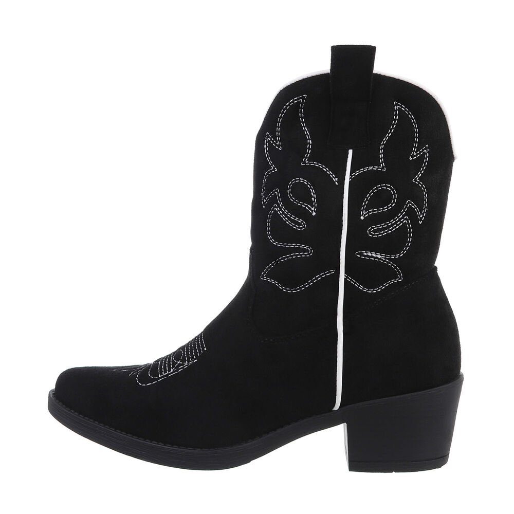 Ital-Design Damen Cowboyboots Western Westernstiefelette (83592451) Blockab günstig online kaufen