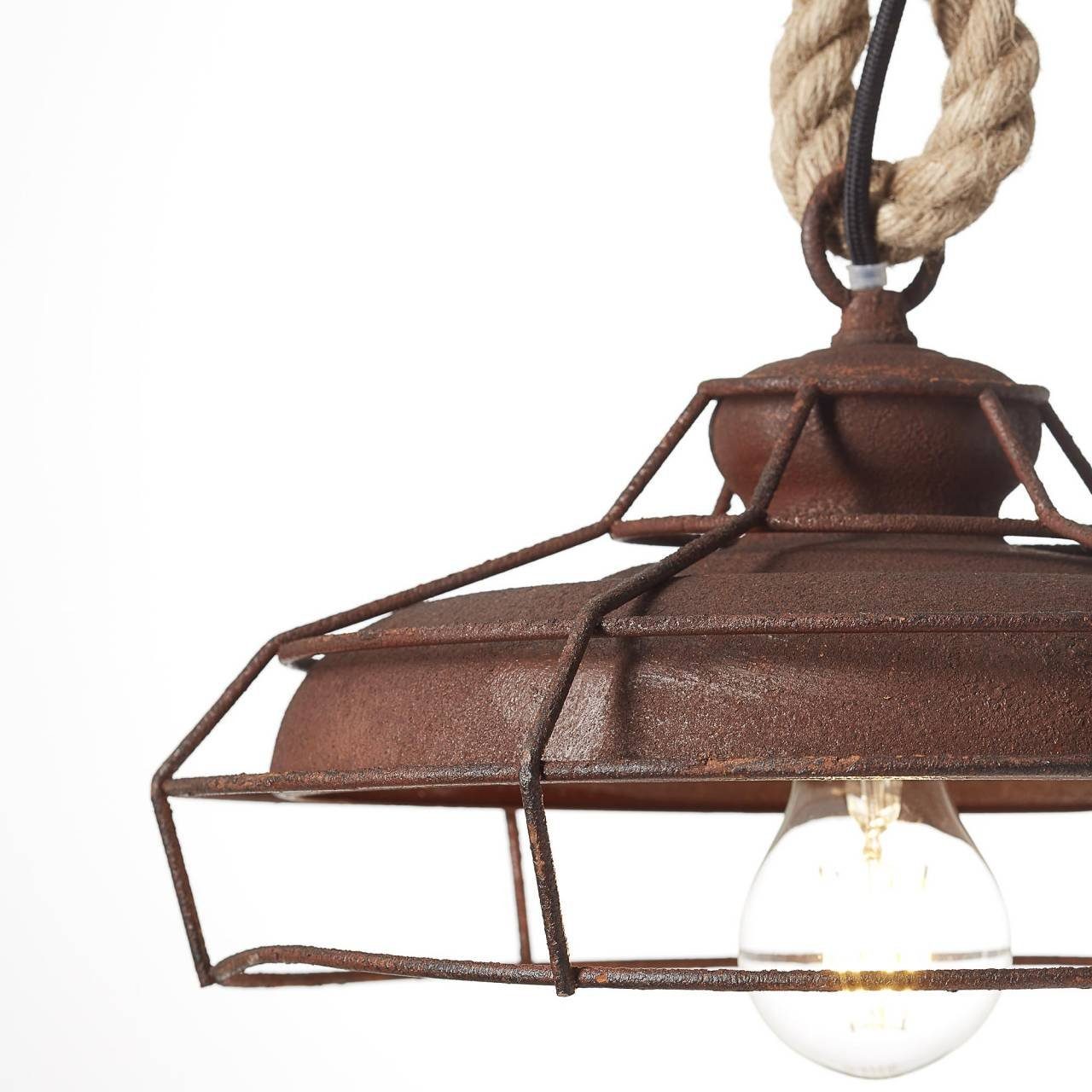 Brilliant Pendelleuchte Peter, Lampe rostfarbend 1x Peter geeigne E27, A60, 60W, Pendelleuchte 30cm