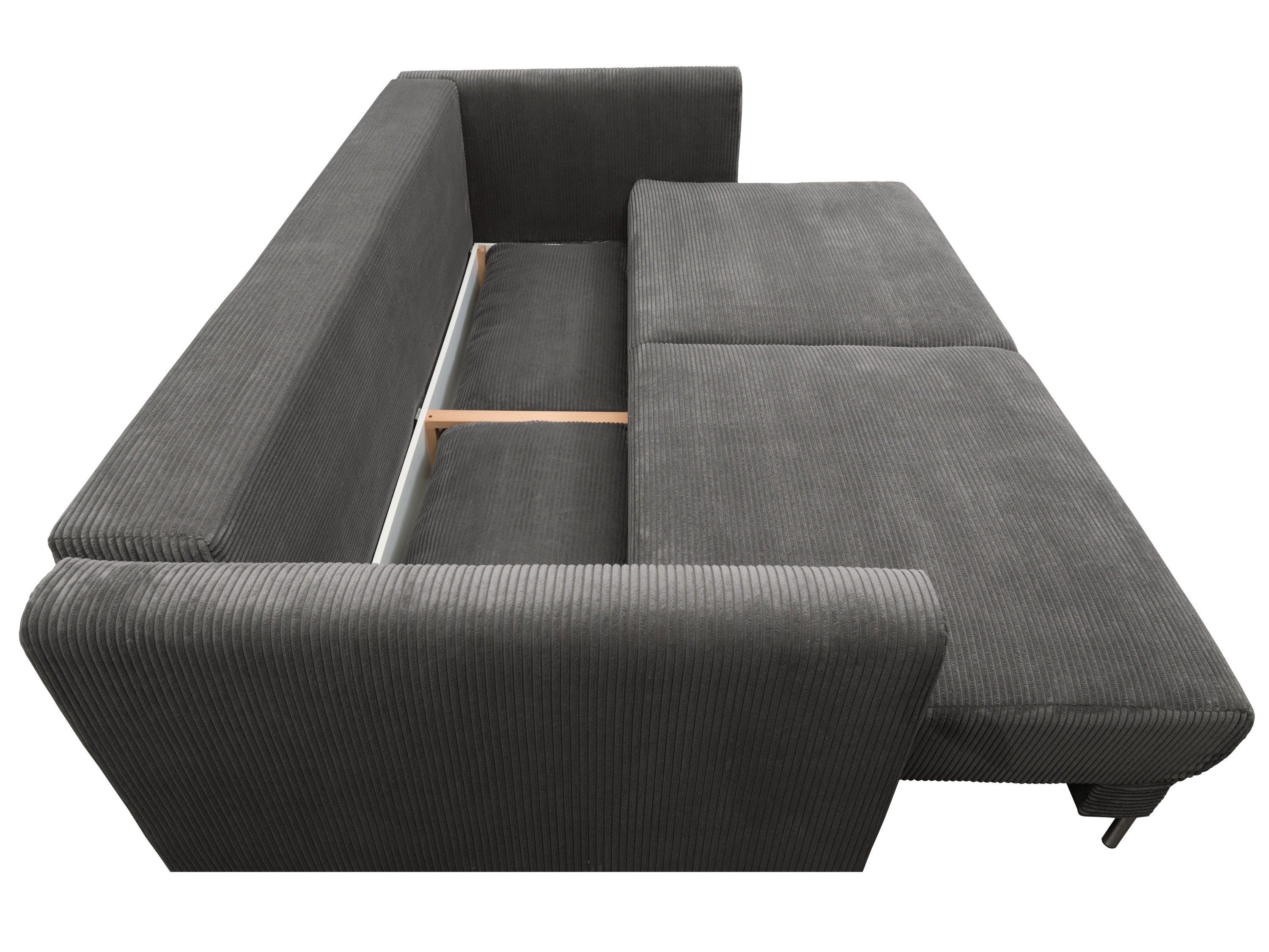 Kaltschaumpolsterung und Kaltschaumpolsterung Möbel Bettfunktion, mit Dich Rico, Cord Sofa Schlafsofa Cordbezug, für Premium