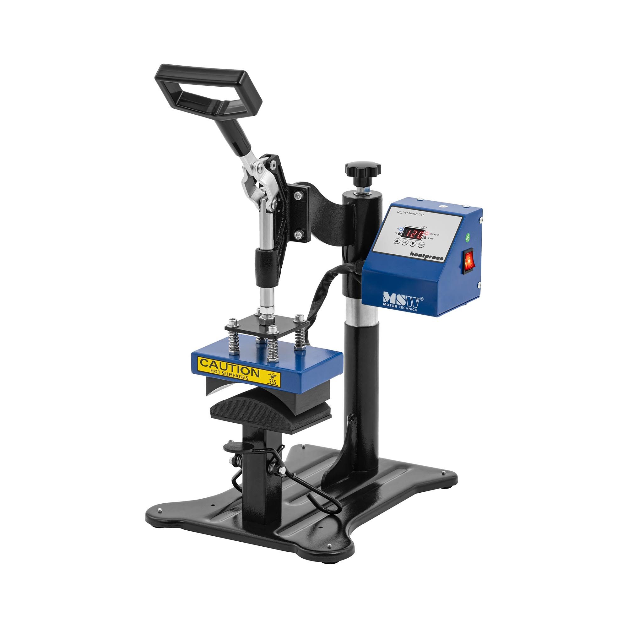 Bügelsystem Schwenkbare Kappenpresse Cap-Presse mit Stativ 0 - 250 °C 360 W